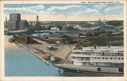 Ship Yards Postcard