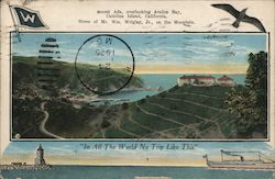 Mount Ada, overlooking Avalon Bay Santa Catalina Island, CA Postcard Postcard Postcard