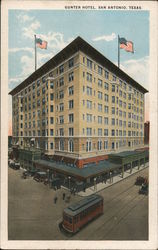 Gunter Hotel, One of the Largest Hotels, Located On E. Houston Street, Cor. St. Mary's San Antonio, TX Postcard Postcard Postcard