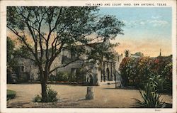 The Alamo and Court Yard San Antonio, TX Postcard Postcard Postcard