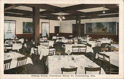 Dining Room, Floronton Hotel St. Petersburg, FL Postcard Postcard Postcard