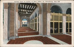 Partial View of Lobby in Post Office Postcard