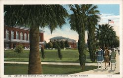 Library and Science Hall, University of Arizona Postcard