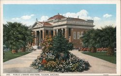 Public Library and Park Tucson, AZ Postcard Postcard Postcard