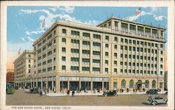 The San Diego Hotel, On Broadway, Sam S. Porter California Postcard Postcard Postcard