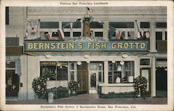 Bernstein's Fish Grotto, 6 Sacramento Street Postcard