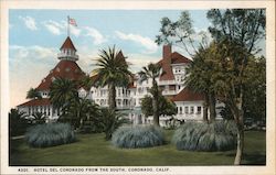 Hotel Del Coronado From The South Postcard
