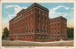 Missouri Methodist Hospital St. Joseph, MO Postcard Postcard Postcard