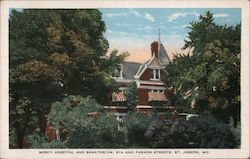Mercy Hospital and Sanatorium, 9th and Faron Streets Postcard