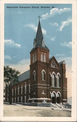 Immaculate Conception Church Hannibal, MO Postcard Postcard Postcard