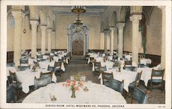 Dining Room, Hotel Westward Ho Phoenix, AZ Postcard Postcard Postcard