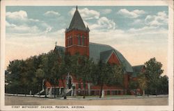 First Methodist Church Postcard