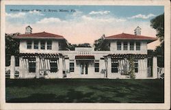 Winter Home of Wm. J. Bryan Miami, FL Postcard Postcard Postcard