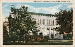 Law Building, University of Oklahoma Postcard