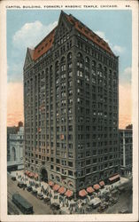 Capitol Building, Formerly Masonic Temple Postcard