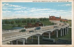 Benton and Kimbrough Avenue Viaduct Springfield, MO Postcard Postcard Postcard