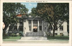 Public Library Postcard