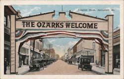 Campbell Street - Ozarks Welcome Postcard