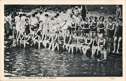Phillips Picnic - July 24, 1926 - F. P. Ranch Postcard