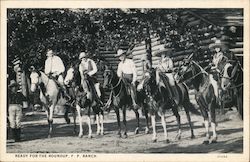 Ready for the Roundup - Frank Phillips Ranch Postcard