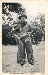 The Boxx Cow Puncher, F. P. Ranch Postcard