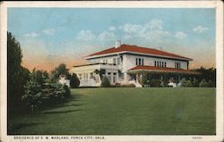 Residence of E.W. Marland Postcard