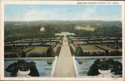 Marland Gardens Ponca City, OK Postcard Postcard Postcard