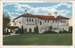 E.W. Marland Estate Ponca City, OK Postcard Postcard Postcard