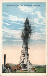 Shooting an Oil Well Postcard