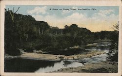 A Scene on Caney River Postcard