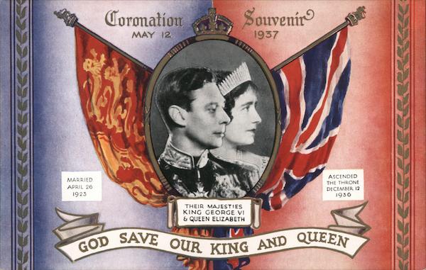 Coronation Souvenir - King George VI & Queen Elizabeth