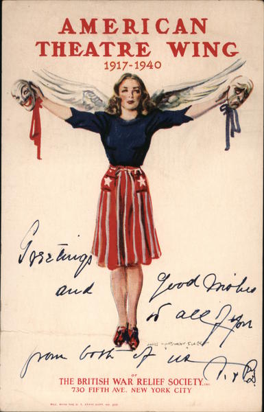 American Theatre Wing - 1917-1940 British War Relief Society New York City