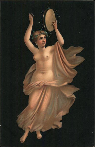 Nude Woman With Mirror Risque & Nude