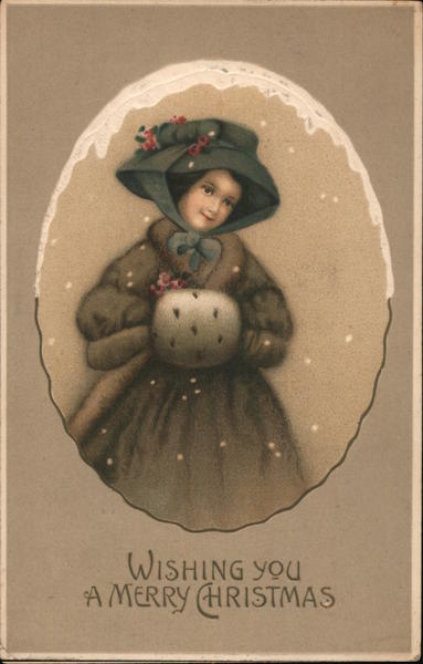 Wishing You a Merry Christmas Ellen Clapsaddle