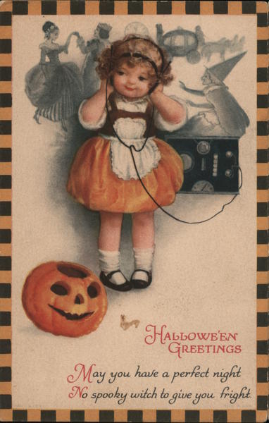 Hallowe'en Greetings May You Have A Perfect Night, No Spooky Witch To Give You Fright