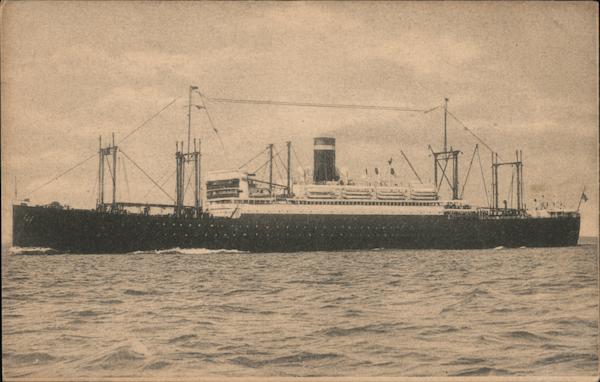 S.S. President Roosevelt 13,869 Tons Gross 535 Feet Long 72 Feet Wide