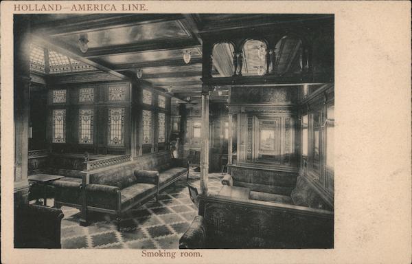 Smoking Room: Holland America Line Steamers