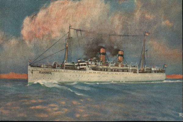 Lloyd Royal Hollandais Koniglich Hollandischer Lloyd S.S. Flandria Amsterdam