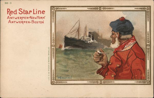Red Star Line Antwerpen-New York Antwerpen-Boston