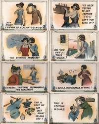 Lot of 8: Radio Comic Series #310 Postcard