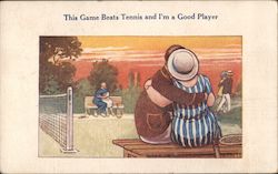 This Game Beats Tennis and I'm a Good Player Postcard