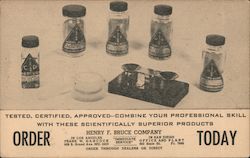 Henry Bruce Company Advertisement - Scientifically Superior Products Postcard