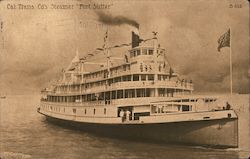 Cal Trans Co's Steamer "Fort Sutter" Postcard