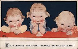 Best Always Take Your Hanky To The Talkies! Postcard