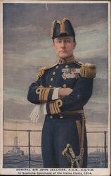 Admiral Sir John Jellicoe, K.C.N, K.C.V.O. In Supreme Command of the Home Fleets, 1914 Postcard