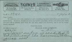 Orange Judd Weeklies, Agricultural Publishing Postcard