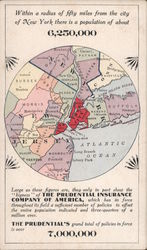 Map of New York City Postcard