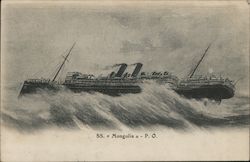 SS "Mongolia" P.O. Postcard