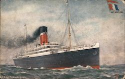 S.S. Victoria Turbine Triple-Screw Allan Liner, 12,000 Tons, Runs Between Quebec and Liverpool, 2,800 Miles Postcard