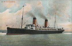 R.M.S. Lucania Postcard